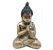 Trio Buda Tibetano da Sabedoria Meditação Gold Com Strass - Imagem 5