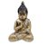 Trio Buda Tibetano da Sabedoria Meditação Gold Com Strass - Imagem 4