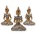Trio de Buda da Reflexão Yoga Refletindo Buda Com Bandeja - Imagem 4