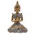 Trio de Buda da Reflexão Yoga Refletindo Buda Gold Brilhante - Imagem 4