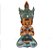 Trio de Buda Tailandês da Prosperidade Gold Azul 12cm - Imagem 4