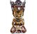 Trio de Buda Tailandês da Prosperidade Vermelho Gold 12cm - Imagem 5