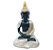 Trio de Buda Tailandês da Sabedoria Preto Dourado 12 cm - Imagem 4