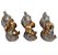 Trio Ganesha da Sabedoria Enfeite Ganesha Gold Brilho 8 cm - Imagem 2