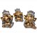 Trio Ganesha da Sabedoria Ganesha Gold Brilho Com Bandeja - Imagem 5