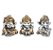 Trio Ganesha da Sabedoria Não Vejo Não Falo Não Ouço 10 cm - Imagem 1