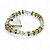 Pulseira Coração Branco Cristal com Detalhes Dourados - Imagem 2