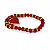 Pulseira Coração Vermelho Cristal com Detalhes Dourados - Imagem 2