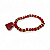 Pulseira Coração Vermelho Cristal com Detalhes Dourados - Imagem 3