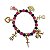 Pulseira da Pomba Gira Menina Rosa e Preto Umbanda Ajustável - Imagem 2