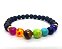 Pulseira Feminina 7 Chakras com Pedra Vulcânica Ajustável - Imagem 3
