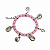 Pulseira Obá Orixás Umbanda Candomblé Rosa Claro Ajustável - Imagem 2