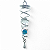 Suncatcher Captador Catalisador Energia Fengshui Azul 30cm - Imagem 1