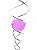 Suncatcher Captador Catalisador Energia Fengshui Rosa 10cm - Imagem 2
