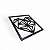 Placa Decorativa Coração Diamante em Mdf Cor Preto 19 cm - Imagem 2