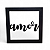 Placa Decorativa Palavra Amor em Mdf Cor Preto 19 cm - Imagem 1