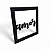Placa Decorativa Palavra Amor em Mdf Cor Preto 19 cm - Imagem 2