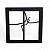 Placa Decorativa Palavra Fé em Mdf Cor Preto 19 cm - Imagem 1