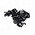 Placa Decorativa São Jorge Proteção Total Mdf Cor Preto 19cm - Imagem 2