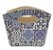 Porta Revista ou Cesto de Flores Bolsa Ladrilhos 20x16cm - Imagem 1
