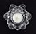 Porta Vela Flor De Lótus Cristal com Vela Decoração - Imagem 3