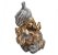 Linda Estátua de Ganesha Divindade do Sucesso Gold 10 cm - Imagem 2