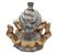 Linda Estátua de Ganesha Divindade do Sucesso Gold 10 cm - Imagem 3