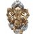 Linda Estátua de Ganesha Divindade do Sucesso Gold 10 cm - Imagem 5