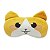 Máscara Para Dormir Gato Amarelo Gel Térmico Reduz Olheiras - Imagem 1
