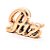 Palavra Paz Rosé de Mesa Decorativa Enfeite Detalhado 8x6cm - Imagem 2
