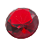 Jóia Diamante de Cristal Vermelho Detalhado Decoração 4 cm - Imagem 2