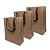 Kit 10 Sacolas De Papel Kraft P Com Alça Prática 20 cm - Imagem 1