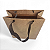 Kit 10 Sacolas De Papel Kraft P Com Alça Prática 20 cm - Imagem 3