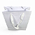 Kit 100 Sacola De Papel Offset P Alça Prática Unidade 20 cm - Imagem 3