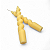 Kit 2 Velas Espirais Amarelas Elegantes Para Castiçal 19 cm - Imagem 3