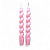 Kit 2 Velas Espirais Rosas Elegantes Para Castiçal 19 cm - Imagem 1