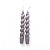 Kit 2 Velas Espirais Roxas Elegantes Para Castiçal 19 cm - Imagem 1