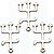 Kit 3 Tridente Pomba Gira Garfo Pomba Gira Umbanda Metal 4cm - Imagem 1
