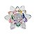 Flor de Lótus Cristal Brilhante Beleza Espiritual  3 cm - Imagem 3