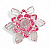 Flor de Lótus Cristal Rosa Brilhante Beleza Espiritual 6 cm - Imagem 2