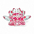 Flor de Lótus Cristal Rosa Brilhante Beleza Espiritual 6 cm - Imagem 1