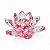 Flor de Lótus Cristal Rosa Brilhante Beleza Espiritual 6 cm - Imagem 3