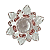 Flor de Lótus Cristal Transparente Brilhante Espiritual 9 cm - Imagem 2