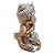 Ganesha da Prosperidade Ganesh Músico Flauta Gold 14 cm - Imagem 3