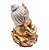Ganesha da Prosperidade Ganesh Músico Percussão Gold 14 cm - Imagem 3