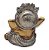 Ganesha da Sabedoria Enfeite Ganesha Não Ouço Gold 8 cm - Imagem 4