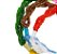 Guia Brajá Colorida 7 fios Firma Erê 70 cm - Imagem 2