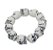 Guia Colar e Pulseira Firma Caveira Branca Guia Umbanda 50cm - Imagem 3