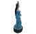 Iemanjá Estátua Yemanjá Sereia do Mar Orixá Resina Azul 15cm - Imagem 2