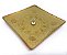 Incensário Vareta Zodíaco Astral Gold Dourado Vidro 11CM - Imagem 1